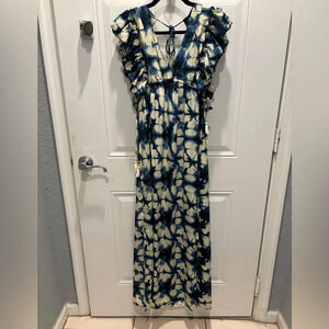 Perry Walker silk maxi dress sz M